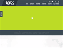 Tablet Screenshot of emxtecnologia.com.br